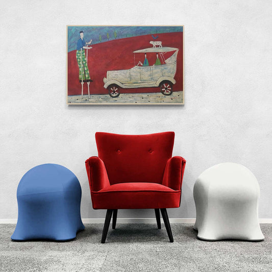 Cuadro Coche Color 90x60 cm