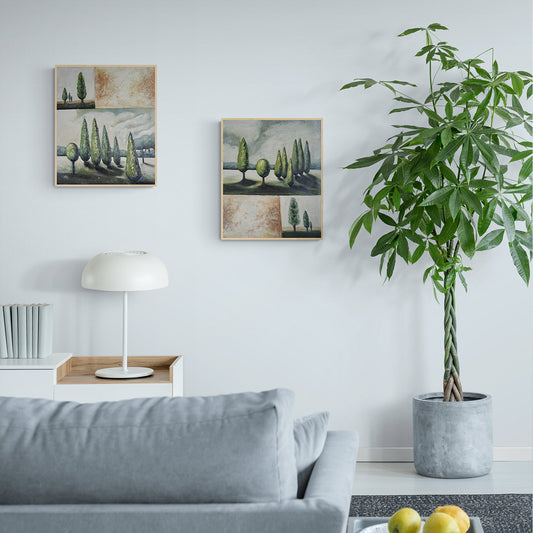 Cuadro Díptico Paisaje Rumbo  50X60 cm [2 piezas]