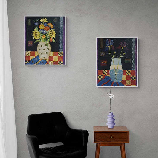 Cuadro Diptico Ramos  50X60 cm [2 piezas]