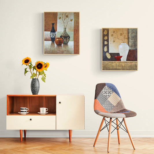 Cuadro Flores Desayuno  50x60 cm [2 piezas]