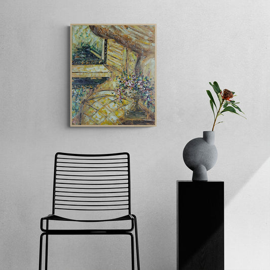 Cuadro Flores Ventanas 50x60 cm