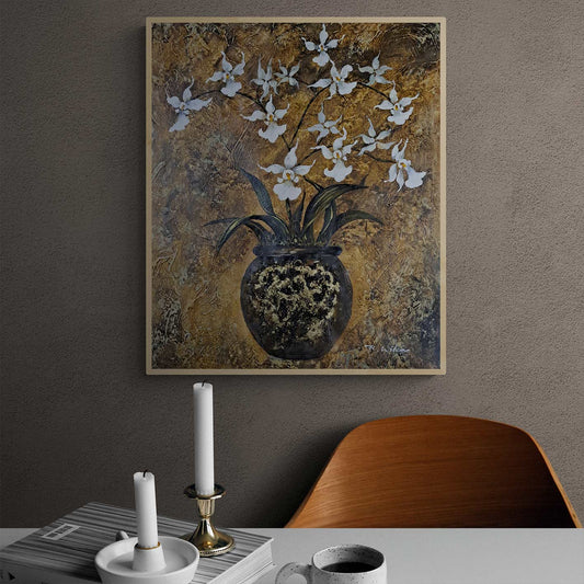 Cuadro Jarron Flor 50x60 cm