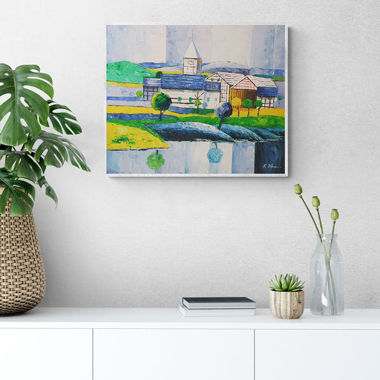 Cuadro Mansion 60x50 cm