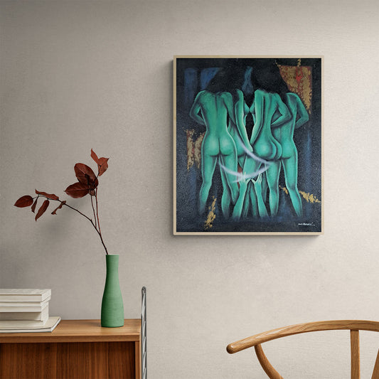 Cuadro Desnudos Grafiti 50x60 cm