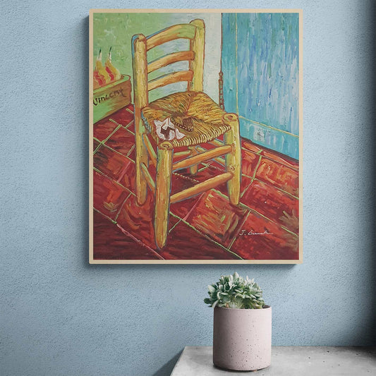 Cuadro Silla Van Gogh 60X50 cm