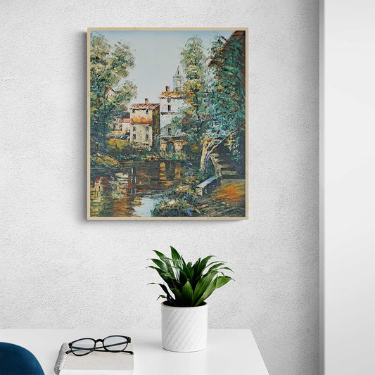 Cuadro Pueblos Naturaleza 50x60 cm