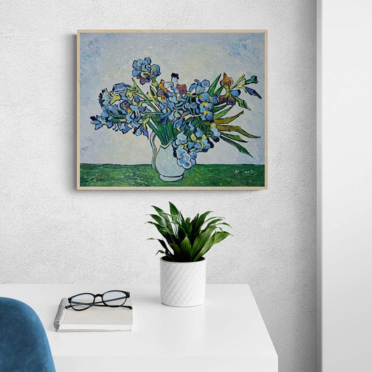 Cuadro Van Gogh Lirios 60x50 cm