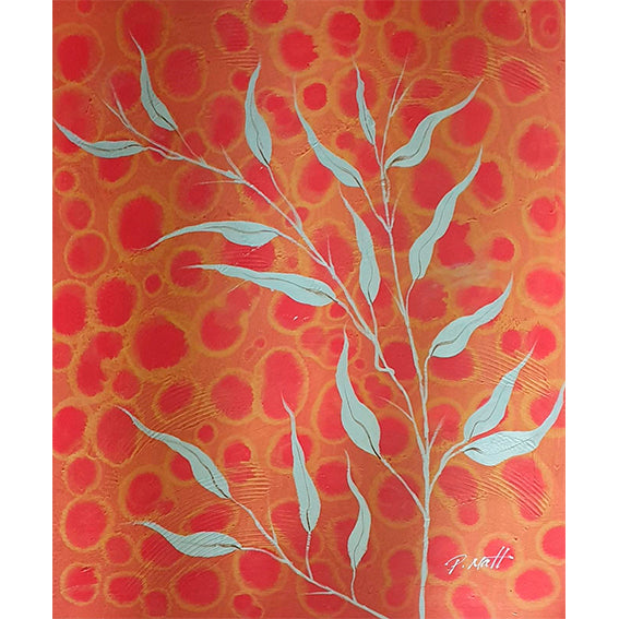 Orange Branches Painting