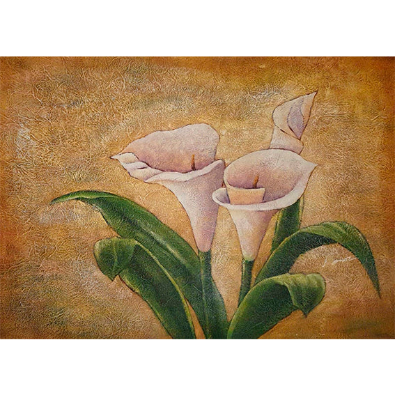 Decorative Lilies Painting 90x60 cm
