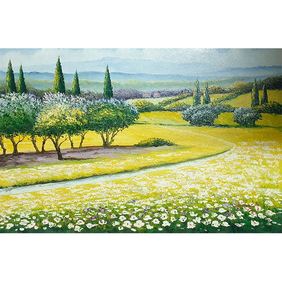 Road Landscape Painting 90x60 cm